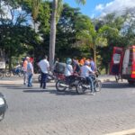 Acidente de moto é registrado no Terminal Rodoviário de Formiga
