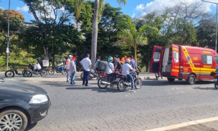 Acidente de moto é registrado no Terminal Rodoviário de Formiga