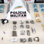 Polícia Militar apreende drogas e prende suspeito em Santo Antônio do Monte