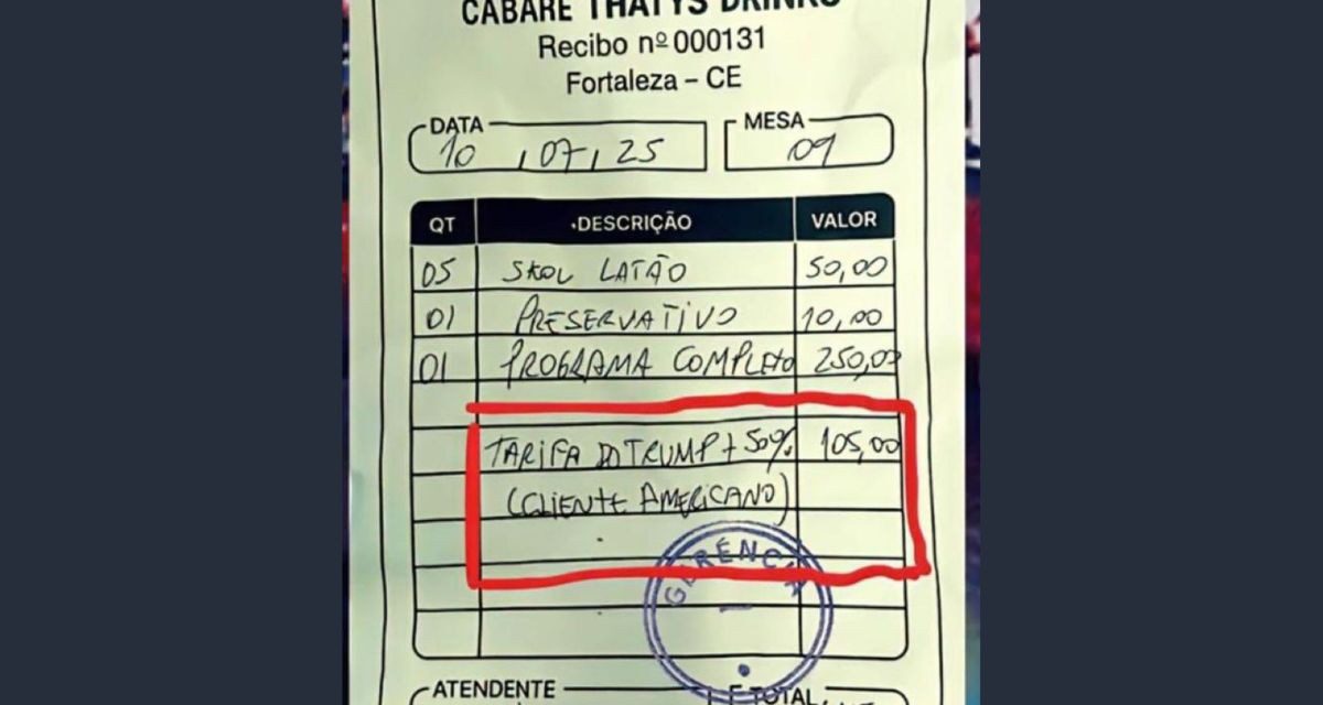 Cabaré em Fortaleza cobrou tarifa de Trump de turista americano? Entenda meme