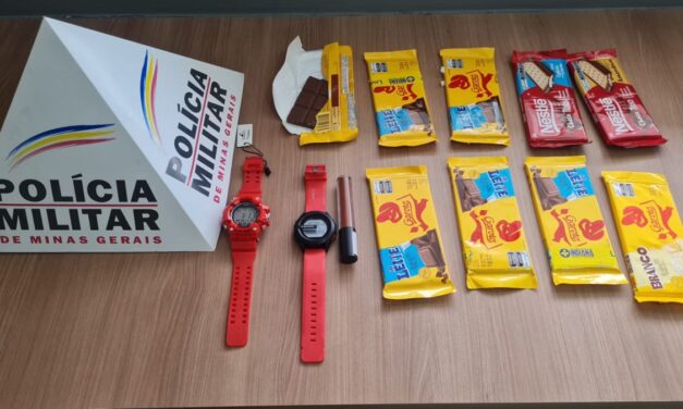 Dupla é presa suspeita de furtar quase 10 barras de chocolates em farmácia