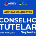 Formiga divulga datas de capacitação e prova do Processo Seletivo para o Conselho Tutelar