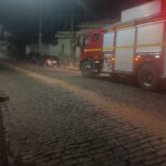 Mancha de óleo na pista mobilizou Corpo de Bombeiros nesse domingo, em Formiga