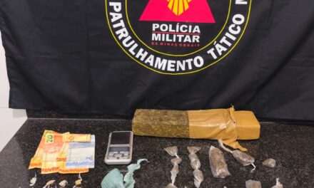 Menor foi apreendido com grande quantidade de drogas no bairro Geraldo Veloso, em Formiga