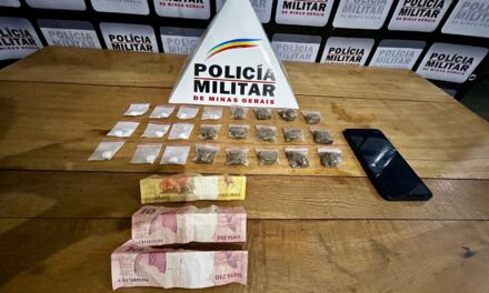PM apreende dois indivíduos por tráfico de drogas, em Bambuí