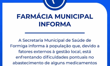 Confira a lista de medicamentos que estão em falta na Farmácia Municipal