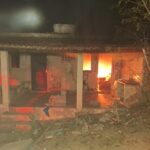 Incêndio foi registrado em casa abandonada no bairro Santa Tereza, em Formiga