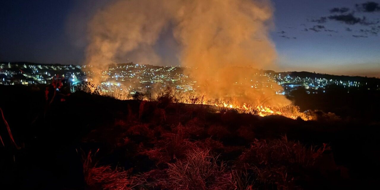 Incêndio foi registrado, em Campo Belo