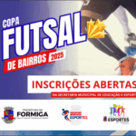 Inscrições para a “Copa Futsal de Bairros” estão abertas, em Formiga