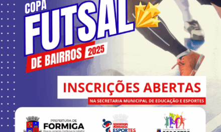 Inscrições para a “Copa Futsal de Bairros” estão abertas, em Formiga
