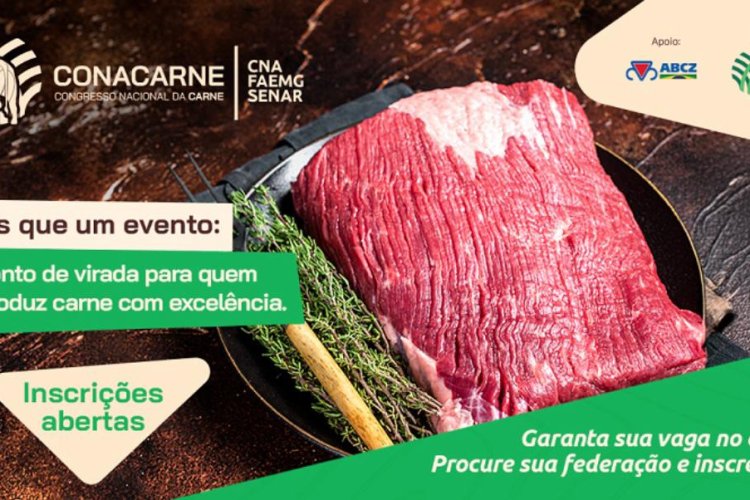 Sistema CNA/Senar e Faemg abrem inscrições para o Conacarne  