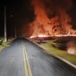 Incêndio foi registrado no bairro Jardim Califórnia, em Formiga