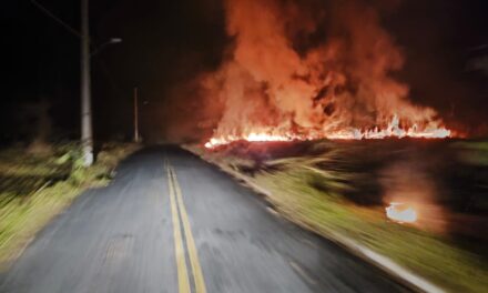 Incêndio foi registrado no bairro Jardim Califórnia, em Formiga