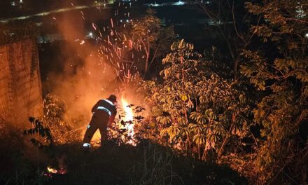 Incêndio foi registrado no bairro Saudade, em Formiga