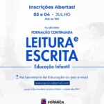 Inscrições abertas para o Pro-LEEI/CNCA: formação em leitura e escrita na educação infantil