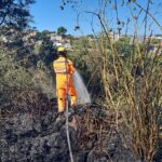 Incêndio foi registrado no bairro Mangabeiras, em Formiga