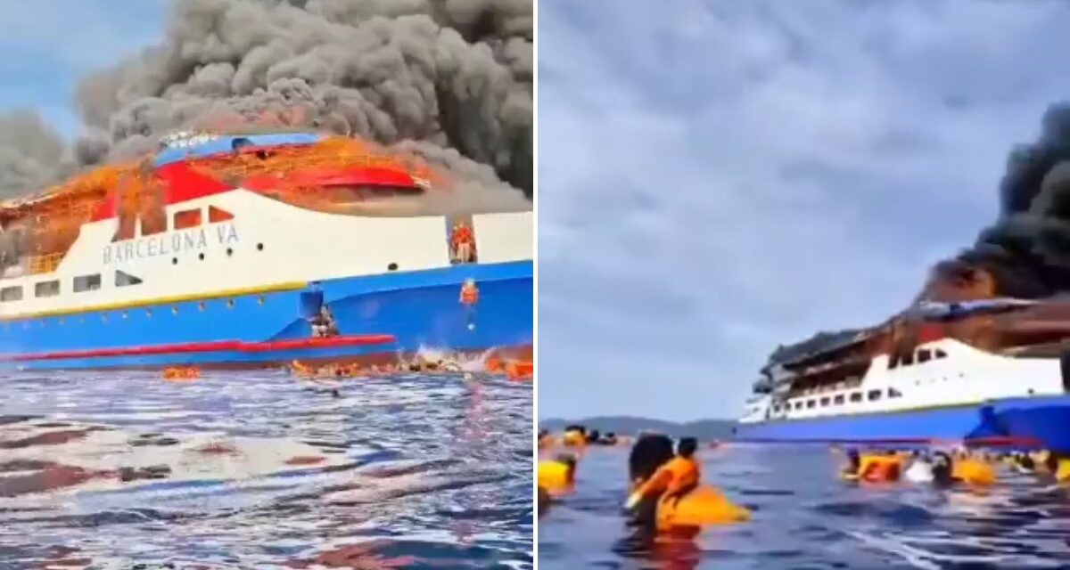 Passageiros saltam no mar para escapar de incêndio em embarcação na Indonésia