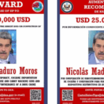 Departamento dos EUA divulga recompensa de US$ 25 milhões por informações que levem à prisão ou condenação de Maduro