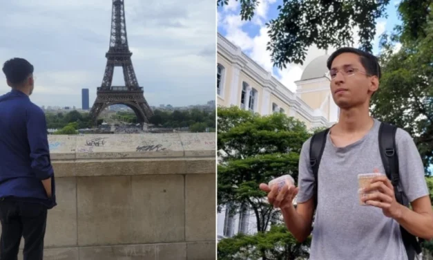 Jovem que vendia paçoca em sinal de trânsito de BH realiza sonho e chega a Paris: ‘Nem acredito’
