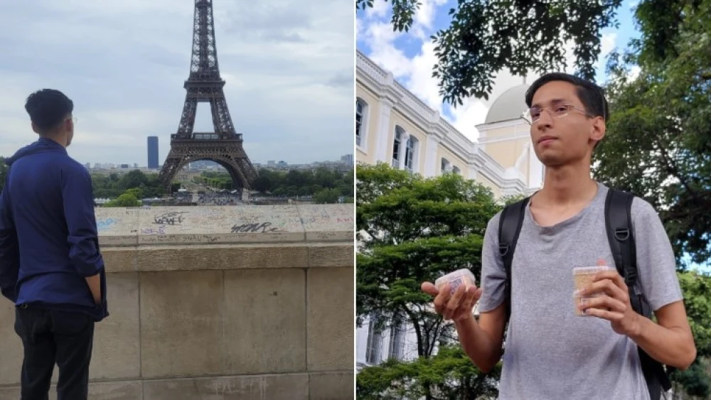 Jovem que vendia paçoca em sinal de trânsito de BH realiza sonho e chega a Paris: ‘Nem acredito’