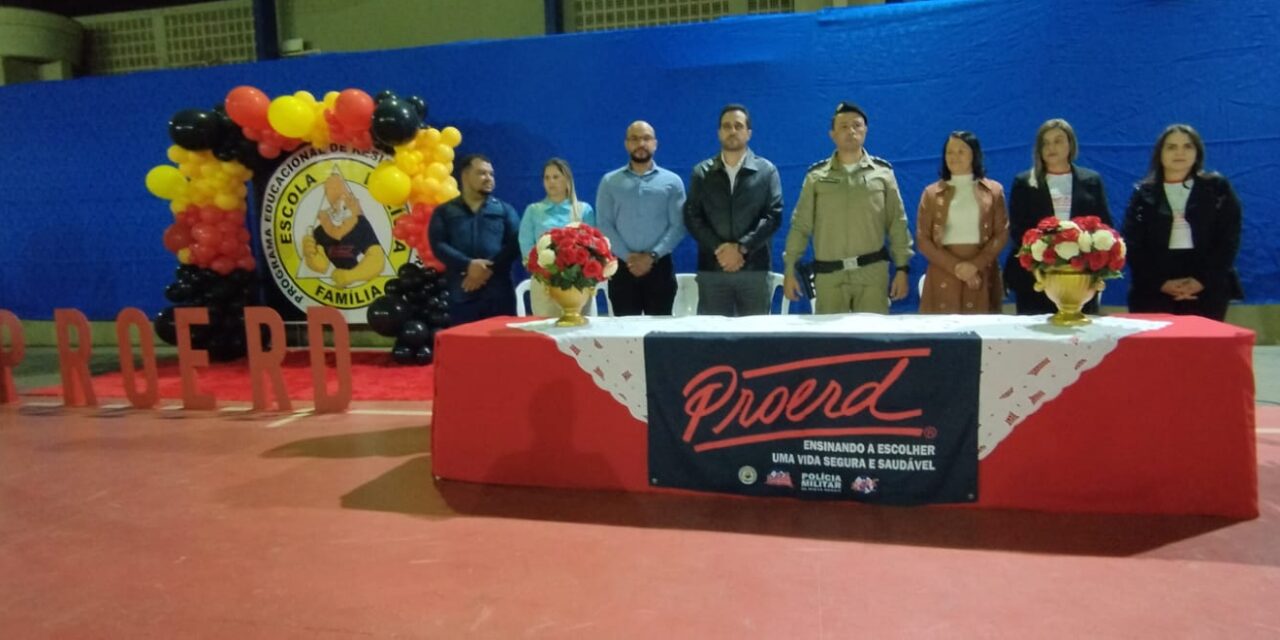 PM realiza formatura do Proerd, em Pimenta
