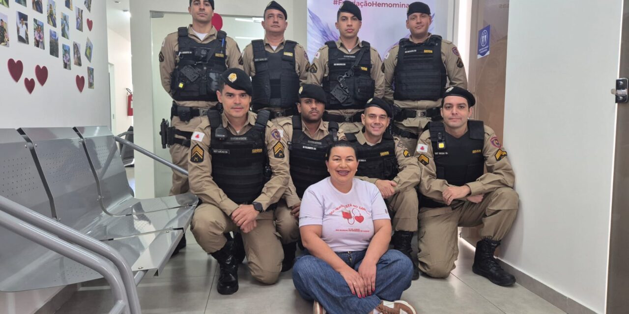 PMMG realiza campanha de doação de sangue em comemoração aos 10 anos do 63º Batalhão e um ano de PACE, em Formiga