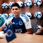 Torcida do Cruzeiro celebra renovação de Cauan Baptistella, joia da base: ‘craque’