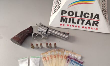 PM age rápido e apreende indivíduo por tráfico de drogas e posse ilegal de arma, em Formiga