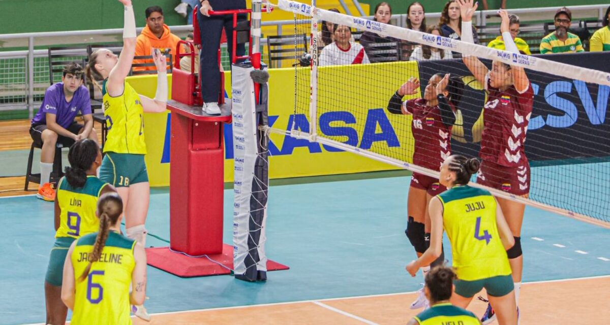 Em estreia da Copa América de Vôlei Feminino, Brasil domina o jogo e derrota a Venezuela