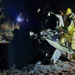 Acidente entre carro e carreta deixa cinco vítimas fatais na MGC-497; incluindo uma criança