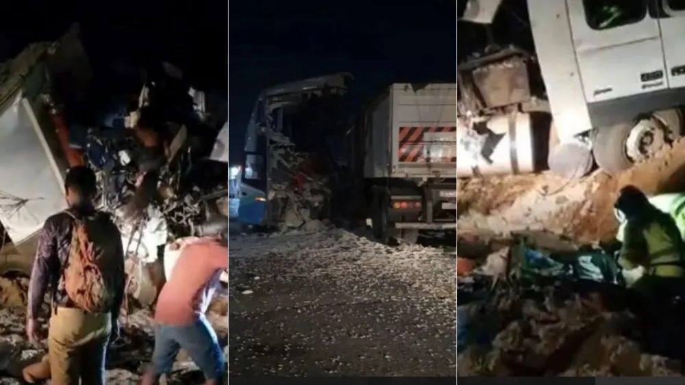 Acidente entre ônibus e carreta deixa 11 mortos e 46 feridos na BR-163, em MT