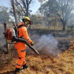 Incêndio atinge área de vegetação no bairro Floresta, em Córrego Fundo