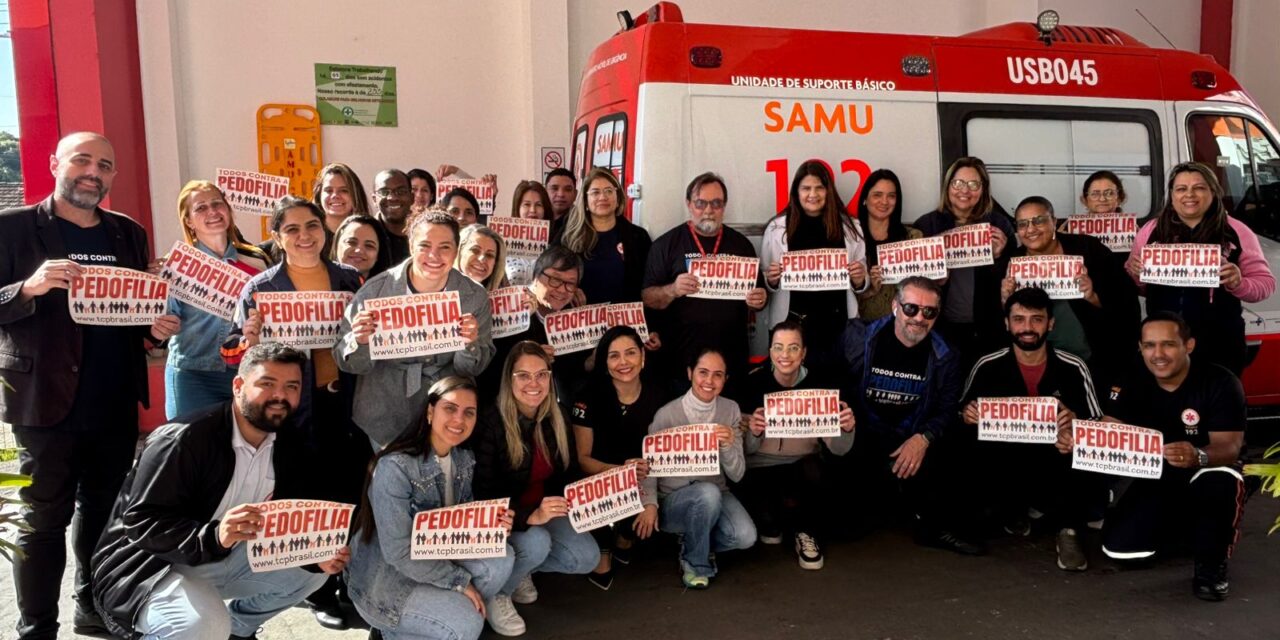 SAMU estampa adesivos da campanha “Todos Contra a Pedofilia” em 50 Ambulâncias no Centro-Oeste de Minas