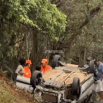 Acidente grave entre Piumhi e Pimenta mobiliza Corpo de Bombeiros na MG-050