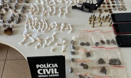 Arma, drogas e dinheiro são apreendidos em ação contra tráfico na região Central de MG