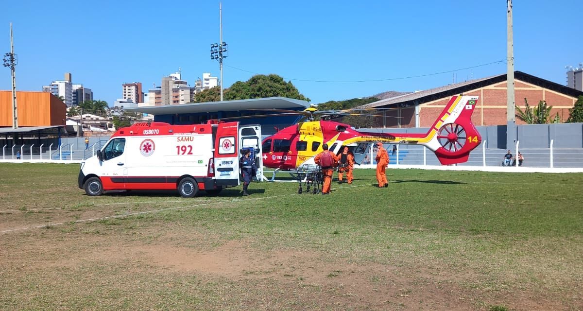 Idoso tem 80% do corpo queimado após explosão de pólvora em Pará de Minas