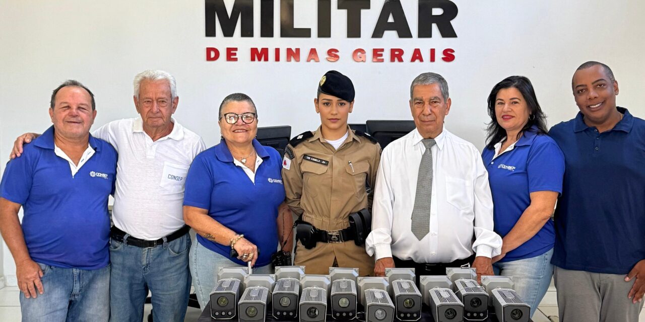 CONSEP entrega 10 câmeras LPR à Polícia Militar de Bambuí para reforço do sistema Olho Vivo