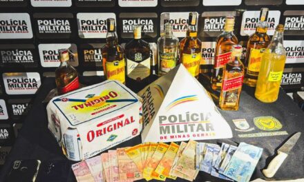 Trio é preso por roubo de bebidas e outros itens em comércio de Paracatu-MG