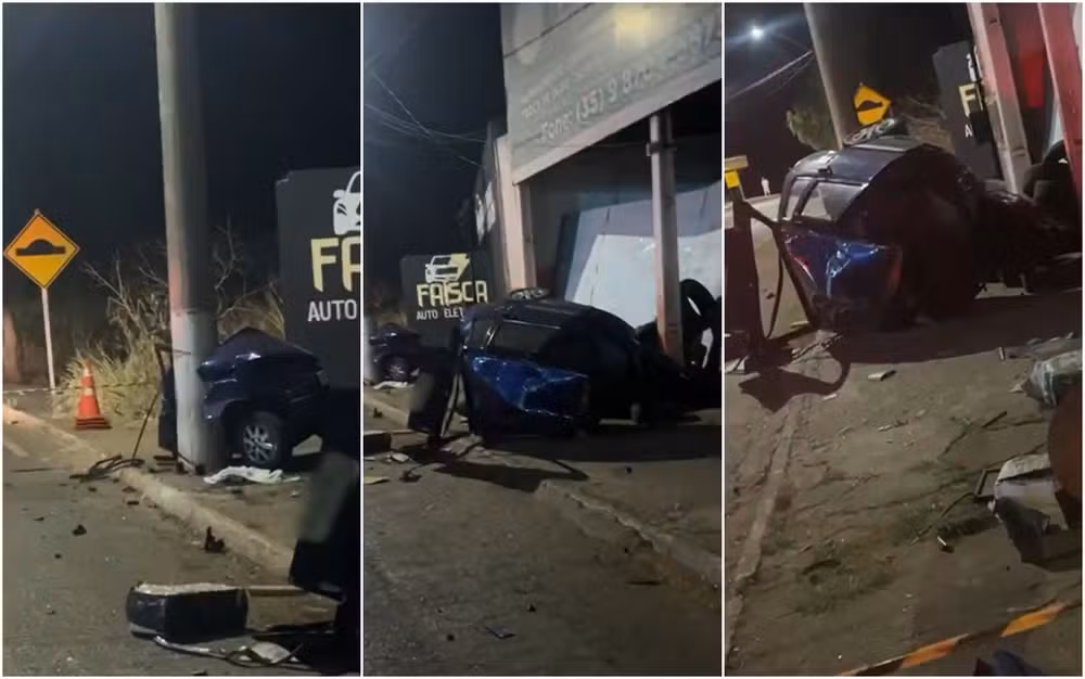 Motorista morre após colisão durante perseguição policial em Minas