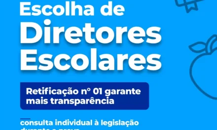 Prefeitura define como vai funcionar a escolha de diretores das escolas municipais
