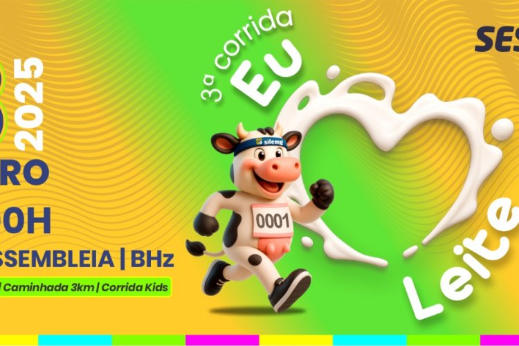 Corrida Eu Amo Leite celebrará saúde, esporte e o valor do leite  