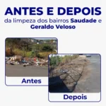 Prefeitura de Formiga realiza limpeza em bairros e reforça apelo por colaboração da população