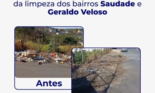 Prefeitura de Formiga realiza limpeza em bairros e reforça apelo por colaboração da população