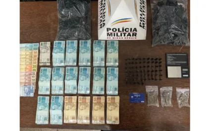 Suspeito de tráfico é preso com mais de R$18 mil e drogas em Pará de Minas