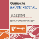 Fórum Municipal de Saúde Mental em Formiga convoca profissionais para debates e troca de experiências