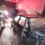 Incêndio destrói veículo na BR-332 entre Santo Antônio do Amparo e Bom Sucesso