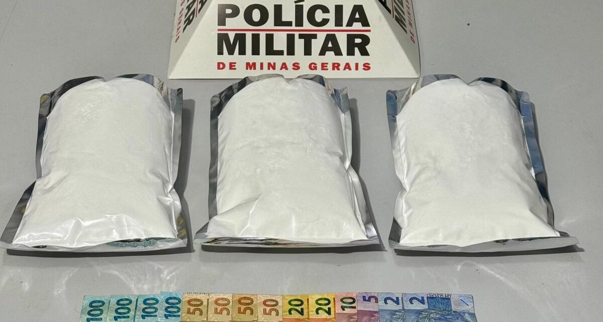 PM apreende três quilos de cocaína em operação no Vale do Aço