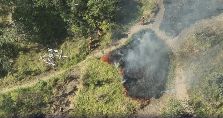 Corpo de Bombeiros de MG estuda uso de drones agrícolas contra incêndios