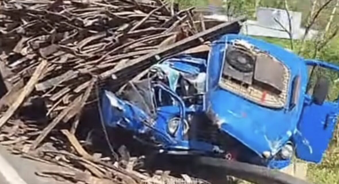 Acidente grave envolvendo caminhão é registrado na MG-050