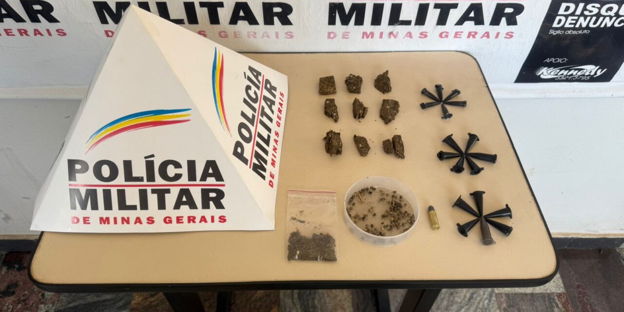 Homem é preso por tráfico de drogas e posse ilegal de munição em Itapecerica